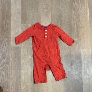 Primary Vibrant Red Baby Romper
